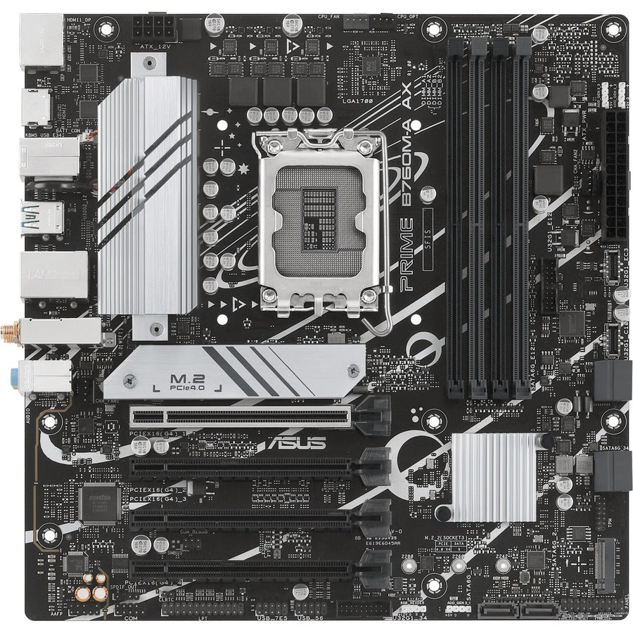 Asus Prime PRIME B760M-A AX Desktop Motherboard - Intel B760 Chipset - Socket LGA-1700 - Micro ATX Asus Prime PRIME B760M-A AX Desktop Motherboard - Intel B760 Chipset - Socket LGA-1700 - Micro ATX